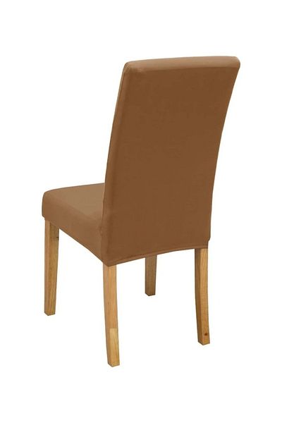 Bright Home Σετ 6 ελαστικό ελαστικό κάλυμμα καρέκλας από απλό ύφασμα και κάλυμμα καρέκλας
