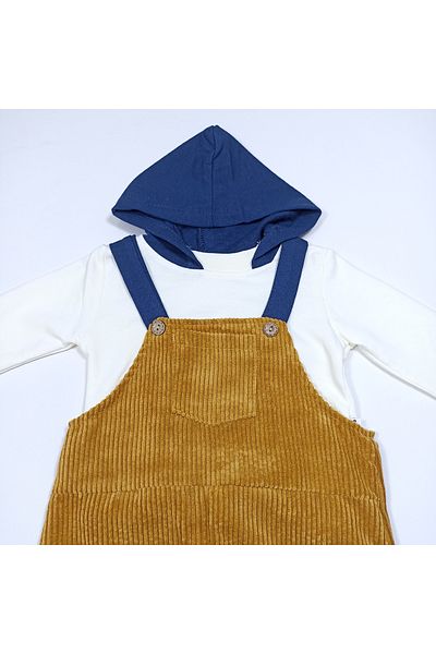 Necix's Baby Set with Sweatshirt and Velvet Salopette