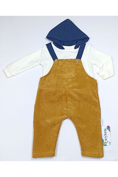 Necix's Baby Set with Sweatshirt and Velvet Salopette