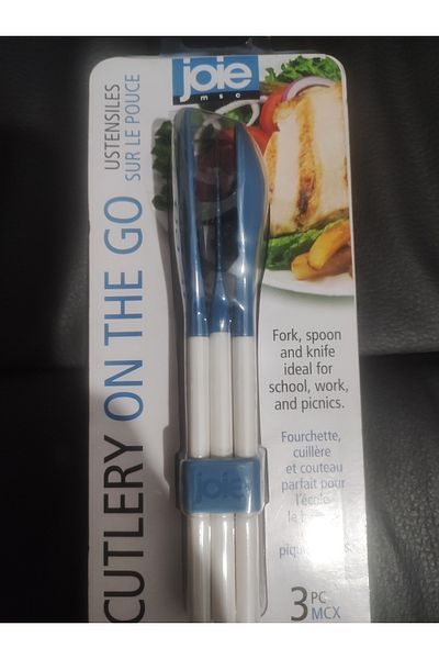 Joie Cutlery On The Go 3 Piece Fork Spoon Knife Set