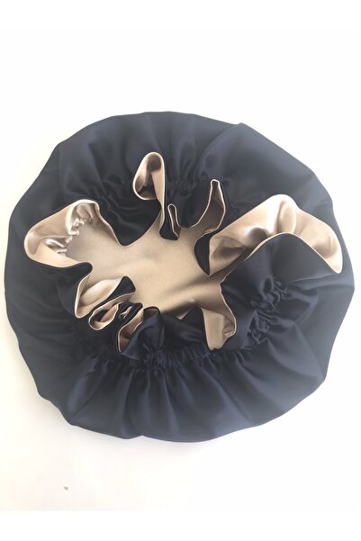 PratikDikisco Διπλής όψης μπεζ-μπλε σκουφάκι μαλλιών / σκουφάκι ύπνου για μπο...