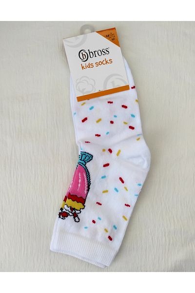 Bross GIRL'S CUTE SOCKET SOCKS 2-PACK