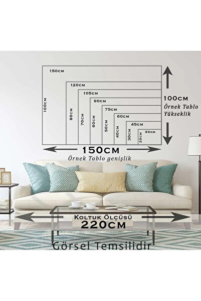 Genel Markalar |RENGARENK EN ÇOK SEVİLEN MANZARA TABLOSU |ÇERÇEVESİZ HD Baskı Kanvas Tablo