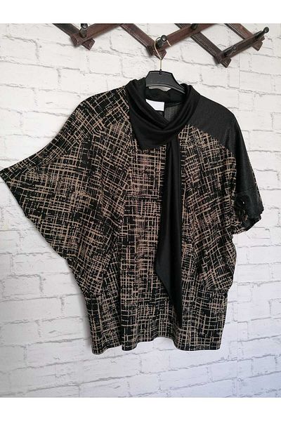 anne moda ankara Oversize,1st quality woven viscose, 2 pockets shawl detail, low sleeve stylish localization