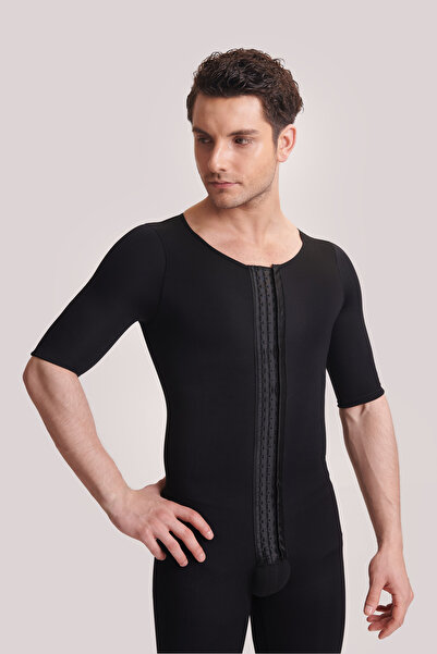 ERFECEN Men's Agrafla Sleeve Notebook Corset, Ideal for Daily Use with Comfortable and Stylish Design
