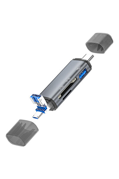Ally ADS-307 3 IN 1 USB + Micro USB + Type-c OTG Kart Okuyucu