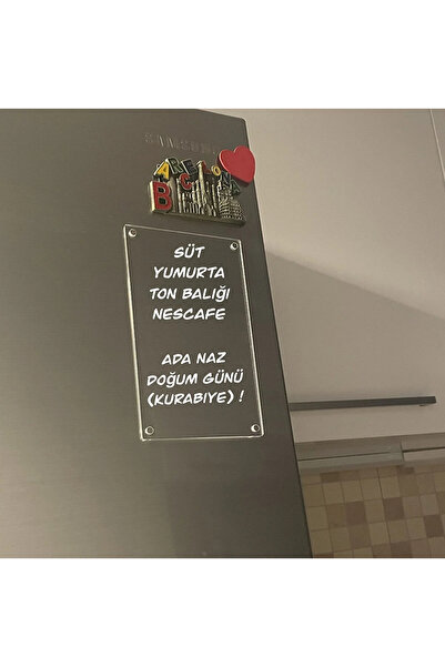 Trend Pleksi Mıknatıslı Pleksi Not Alma Magneti (Silinebilir)