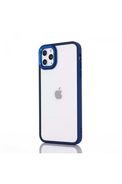 Ally Iphone 12 Pro Max 6.7inç Kılıf Parlak Renkli Çerçeveli Ultra Lüx Tpu Sil...