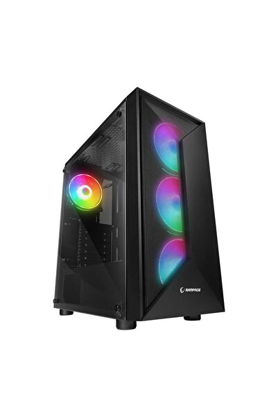 Rampage TRIANGLE 4x120mm RGB Fanlı MidT ATX Gaming Oyuncu Kasası