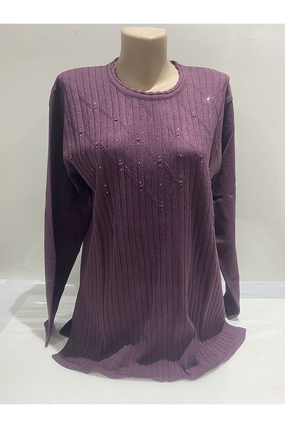 BURSPA Pulover pentru mama cu model diamantat
