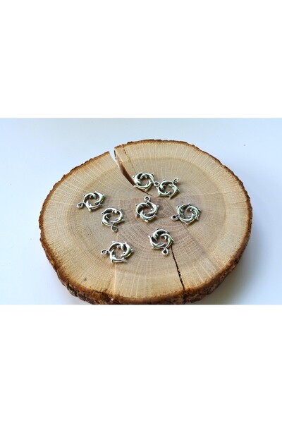 FlowerAksesuar 10 ADET - 15x20 mm YUNUS SALLANTI UÇ, KOLYE UCU YUNUS BALIĞI, ...