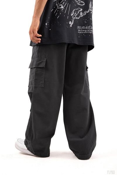 Gofeel Y2k Cargo Pocket Streetwear με πώμα φαρδύ τζιν παντελόνι Unisex THE SOLO