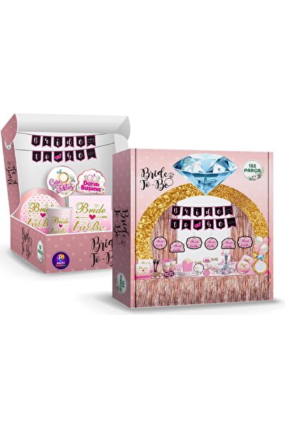 Parti Ustası مجموعة العروس إلى العازبة المكونة من 132 قطعة