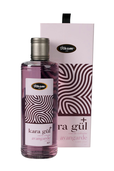 İlkom Hediyelik Cam Şişe Kolonya Kara Gül Plus 250 ml Avandgarde Kutulu 80 De...