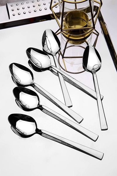 ARVEY Stick Model 6-Piece Dessert Spoon - Dessert Spoon