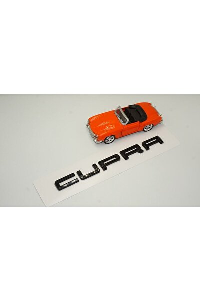 EDEXPORT Seat Leon Uyumlu Cupra Bagaj Parlak Siyah Abs 3m 3d Yazı Logo Amblem