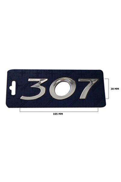 EDEXPORT Peugeot Uyumlu 307 Bagaj Yazısı 307 Oem Yazı Amblem