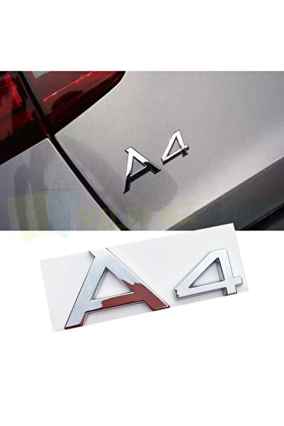 EDEXPORT Audi A4 Yazı Bagaj Logo Amblem Arma Plastik Yüksek Kalite