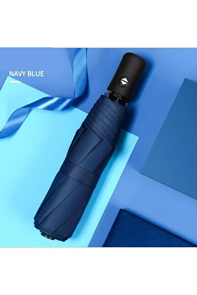 ELEVEN MARKETS Tam Otomatik Çanta Boy Mavi Renkli Şemsiye