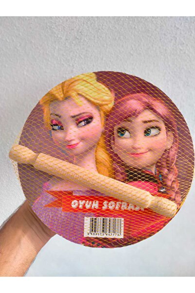 ELSA طاولة لعب مع لوح لف العجين ورول من آنا آند تيمال (للأطفال) مقاس 24 سم