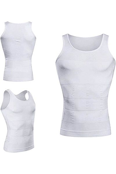 Mood Agenda Men's Body Shaper Chest and Belly Shaper Firming Breathable Athlete Corset