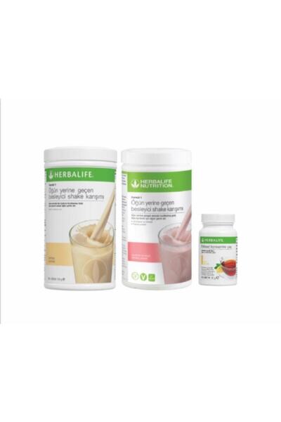Herbalife 1 Adet Vanilya-1 Adet Beyaz Çikolata Ahududu Aromalı Shake+50 Gr Li...