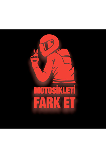 YAMANB Motosikleti Fark Et Sticker Oto Araba Cam Motosiklet 15cm REFLEKTİF KI...