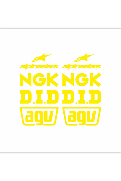 YAMANB ملصق Sponsor ملصق لحية السباق ملصق دراجة نارية 12 سم * 22.5 سم 2 قطعة ...