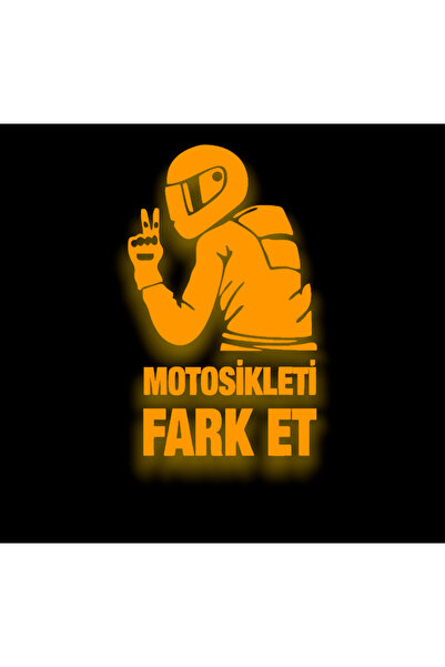 YAMANB Motosikleti Fark Et Sticker Oto Araba Cam Motosiklet 15cm REFLEKTİF TU...