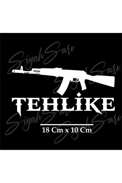 S&S HEDİYELİK EŞYA Motor Kask Sticker Tehlike Motorsiklet Araba Sticker Motor...