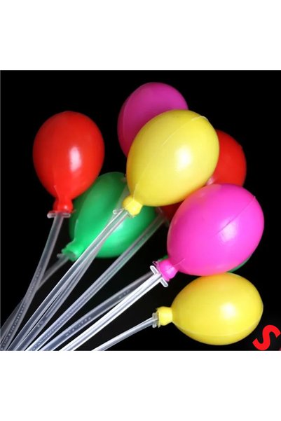 Süsle Baby Party Plastik Minyatür 8'li Demet 17cm Teraryum Obje - Balon
