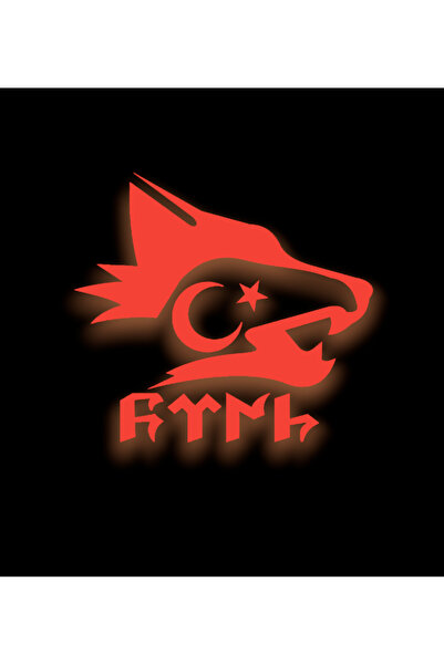 YAMANB ملصق Göktürk Kurt ملصق تلقائي لزجاج السيارة والدراجة النارية 15 سم * 1...