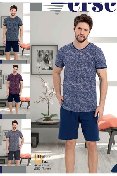 Erse COTTON SHORT SLEEVE SHORTS SET 943