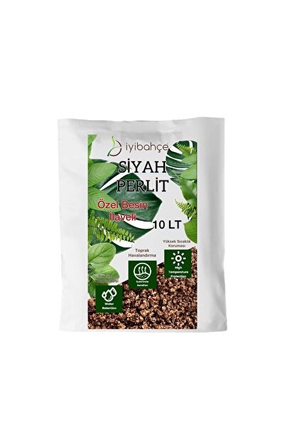 İYİBAHÇE Siyah Perlit 10 LT (Besin ve vitaminler ile zenginleştirilmiş)