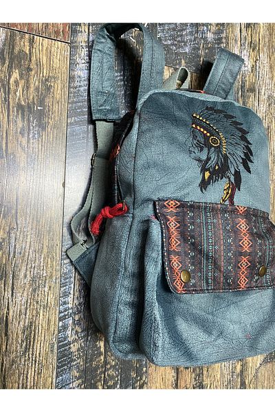 Street Bag Αυθεντικό μποέμικο κεντημένο έθνικ σακίδιο πλάτης ταξιδιού