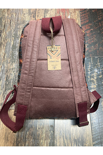 Street Bag Nubi Ethnic Authentic Patterned Embroidery Backpack Bohemian Backpack Daily Use Travel