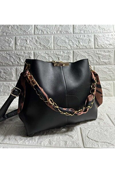 GKCcollection Geantă eșarfă de damă cu accesorii cu lanț