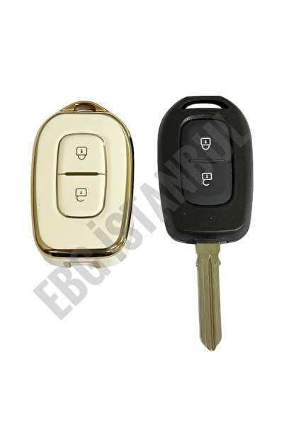 EBG İSTANBUL رينو سيمبول 12-18 داسيا سانديرو 2 زر أبيض مفتاح السيارة حقيبة ال...