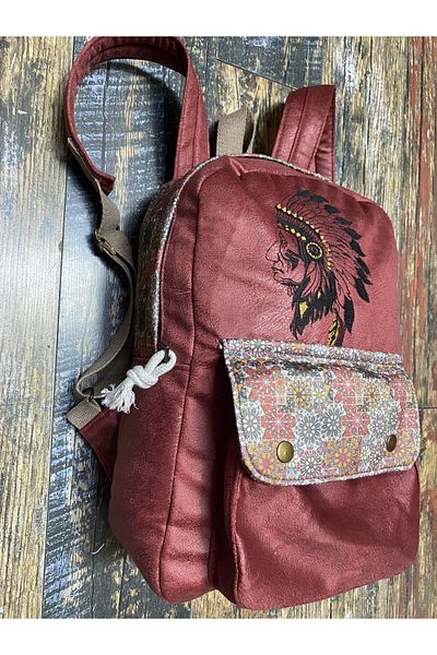 Street Bag Αυθεντικό μποέμικο κεντημένο έθνικ σακίδιο πλάτης ταξιδιού