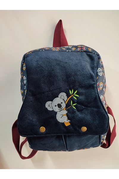Street Bag Αυθεντικό μποέμ σακίδιο πλάτης με κέντημα Koala Ethnic