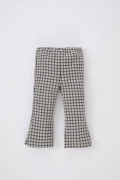 DeFacto Baby Girl Checkered Flare Trousers