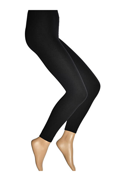 secret moda Zlatne ženske Termalno leggins - Flis tople, crne