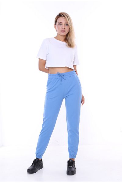 TİGERS women's two-thread waist and leg elastic pocket sweatpants
