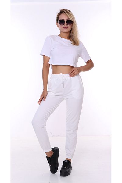TİGERS women's two-thread waist and leg elastic pocket sweatpants