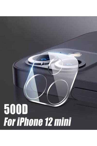 ucuzmi Iphone 12 Mini Uyumlu Arka Kamera Lens Koruma Nano Temperli Camı Kamer...