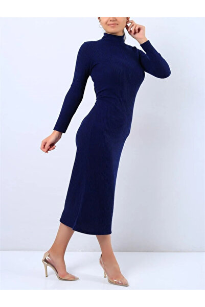 buğlem collection Γυναικείο βαμβακερό φόρεμα με ζιβάγκο κάτω από το γόνατο