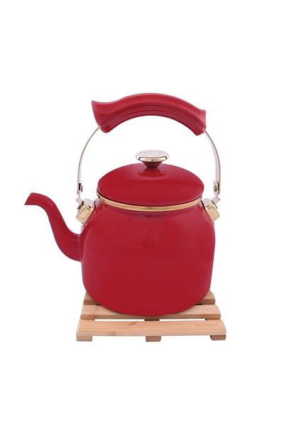 Taşev Bambum Hood - Vintage Teapot Red