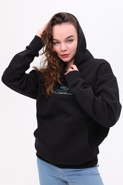 JFlinn Hanorac cu glugă unisex oversize cu broderie Colorado