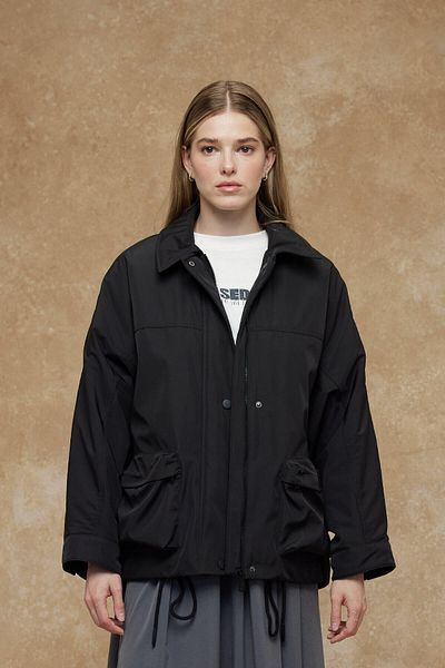 Manuka OVERSIZE BOMBER COAT BLACK