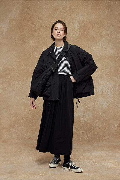 Manuka OVERSIZE BOMBER COAT ČERNÝ
